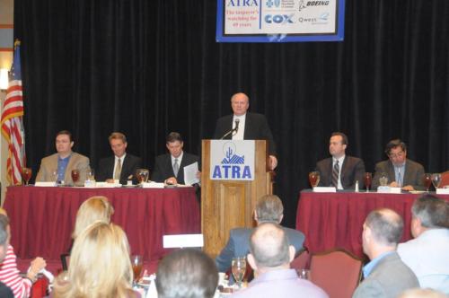 (from left to right) State Treasurer Dean Martin, Congressman Jeff Flake, Richard Foreman, Director of Corporate Public Affairs, Southwest Gas Corporation, Senate President Bob Burns, House Speaker Kirk Adams, Senate Minority Leader Jorge Luis Garcia