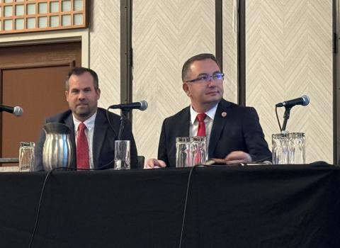 Senate President Warren Petersen (left) & House Speaker Ben Toma